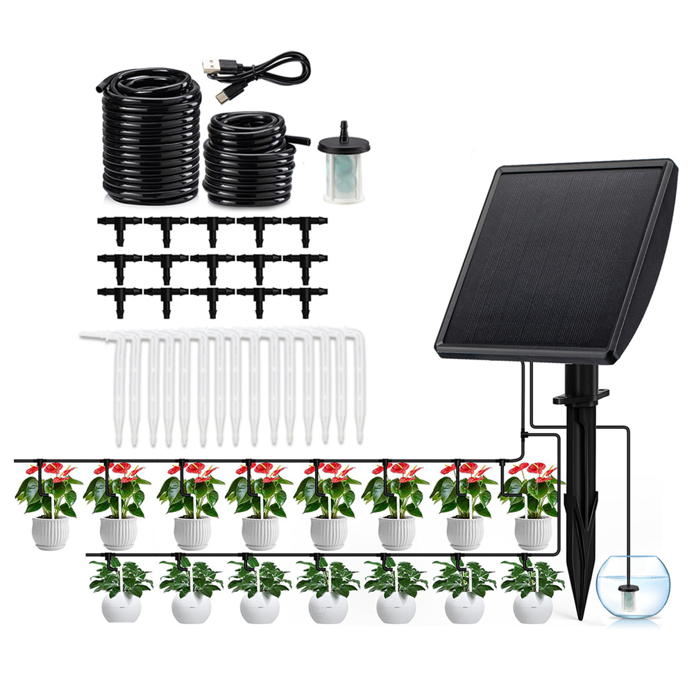 Smart Garden System - Solarbetriebene automatische Tropfbewässerungspumpe, intelligentes Bewässerungssystem für