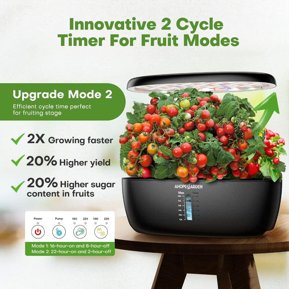 12-Pod Hydroponischer Garten m – Indoor Garden Kit Bewertung und Preis