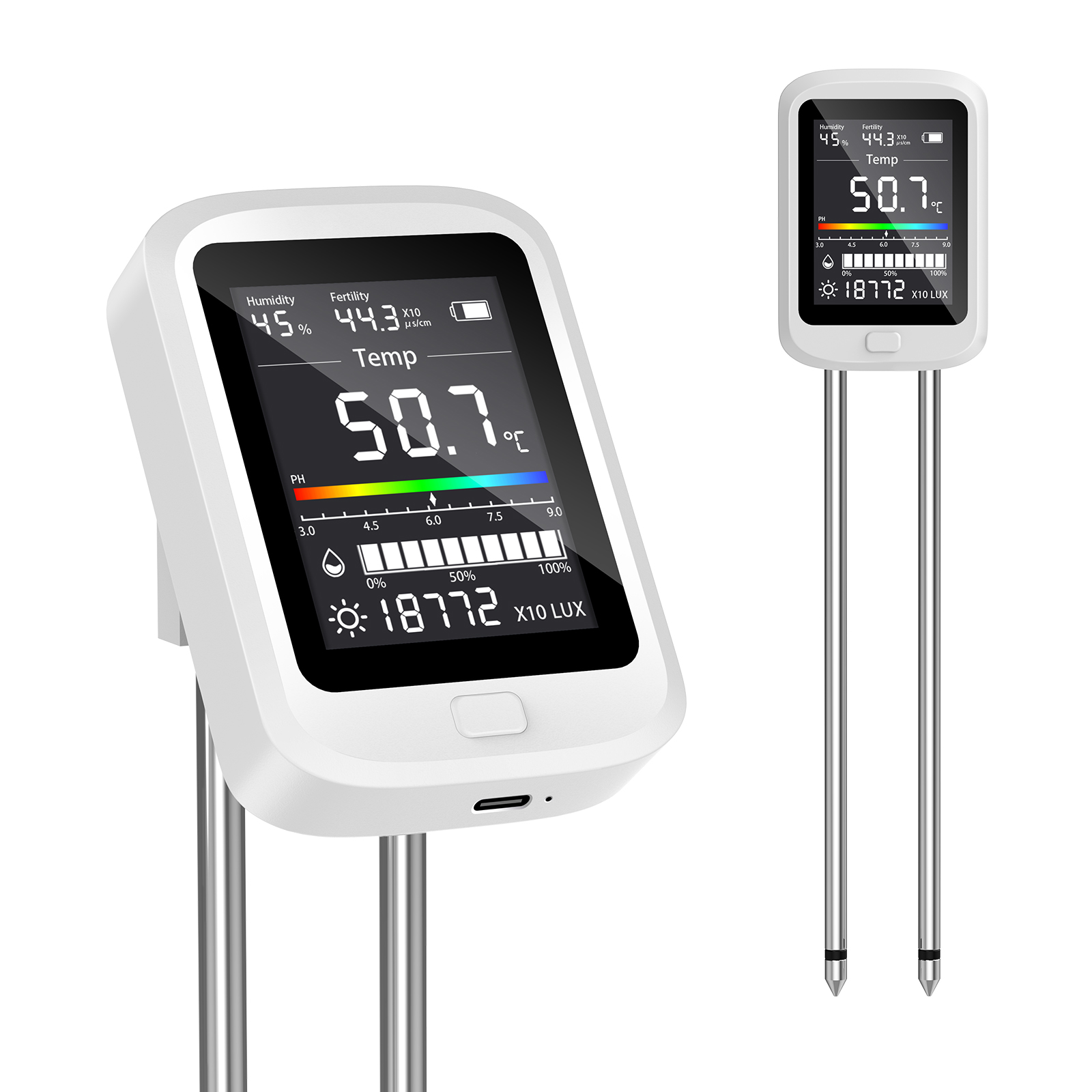 6-in-1 Bodenfeuchtemeßgerät, H – Plant Monitor Bewertung und Preis