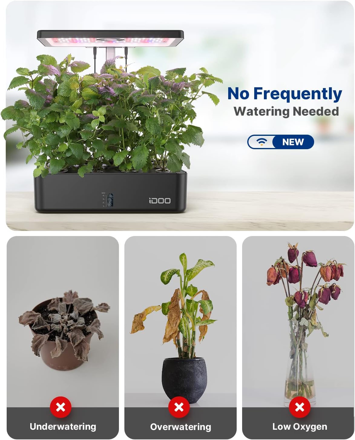 12-Pods-WiFi-Hydroponik-Anbaus – Indoor Garden Kit Bewertung und Preis